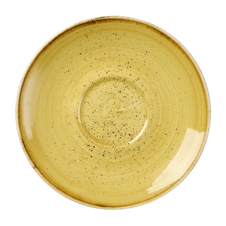 Churchill Stonecast Mustard Seed Saucer 156mm (Pack of 12) - DX040 Churchill Super Vitrified Churchill   