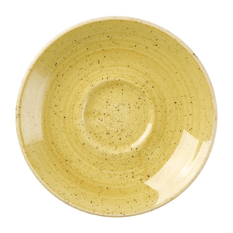Churchill Stonecast Mustard Seed Saucer 118mm (Pack of 12) - DX043 Churchill Super Vitrified Churchill   