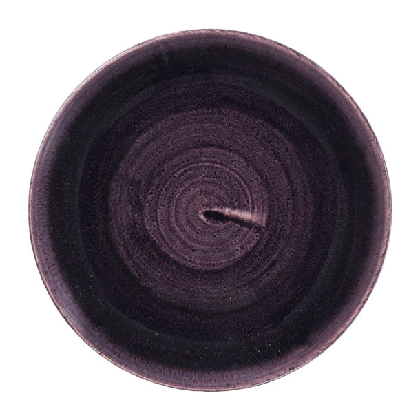 Churchill Stonecast Patina Deep Purple Coupe Plate 165mm (Pack of 12) - DX061 Plates Churchill
