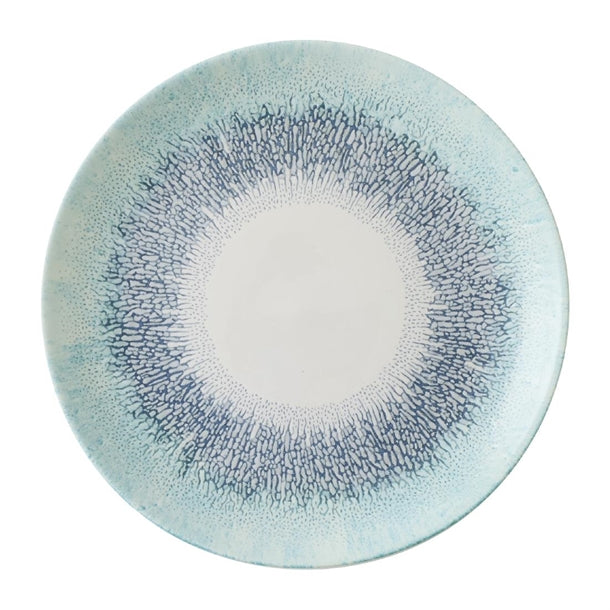 Churchill Studio Prints Fusion Blue Coupe Plate 217mm (Pack of 12) - DX075 Plates Churchill