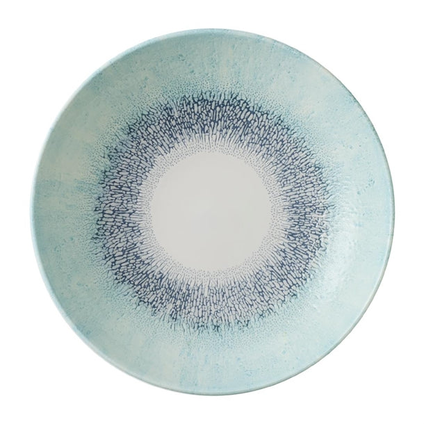 Churchill Studio Prints Fusion Blue Coupe Plate 248mm (Pack of 12) - DX076 Plates Churchill