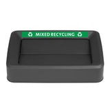Jantex 60/80Ltr Slim Bin Lid Black - DX179  Jantex   