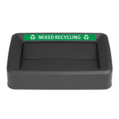 Jantex 60/80Ltr Slim Bin Lid Black - DX179  Jantex   
