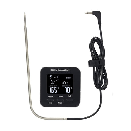 KitchenAid Global Digital Wired Probe Thermometer Black - DX296  Kitchenaid   