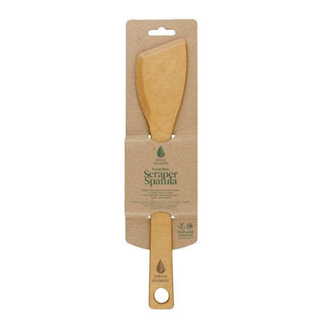 Natural Elements Wood Fibre Scraper Spatula 5'' - DX355  Natural Elements   