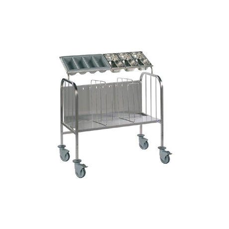 Matfer Bourgeat Two Divider Plate and Cutlery Trolley - DX385  Matfer Bourgeat   