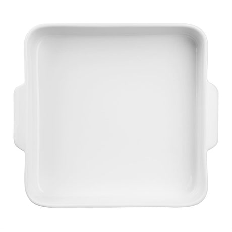 Olympia Whiteware Square Eared Roaster 200x180x40mm (Pack of 3) - DX387  Olympia   