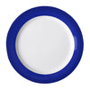 Olympia Kristallon Gala Melamine Blue Rim Plates 268mm (Pack of 6) - DX437 Plates Olympia