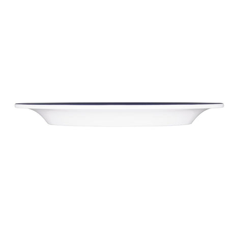 Olympia Kristallon Gala Melamine Blue Rim Plates 268mm (Pack of 6) - DX437 Plates Olympia
