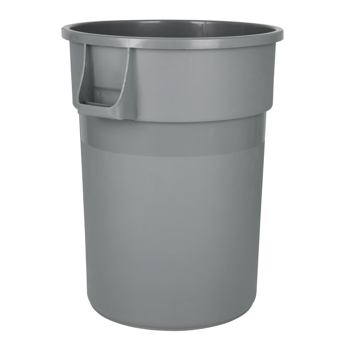 Jantex Heavy-Duty Round Bin Grey 160Ltr - DX498  Jantex   