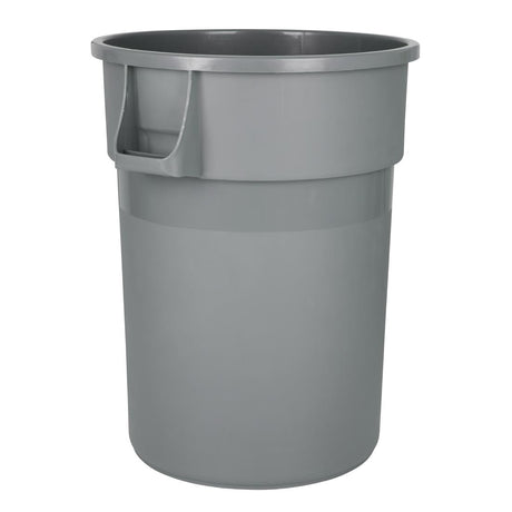 Jantex Heavy-Duty Round Bin Grey 160Ltr - DX498  Jantex   