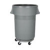 Jantex Heavy-Duty Round Bin Grey 160Ltr - DX498  Jantex   