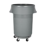 Jantex Heavy-Duty Round Bin Grey 160Ltr - DX498  Jantex   