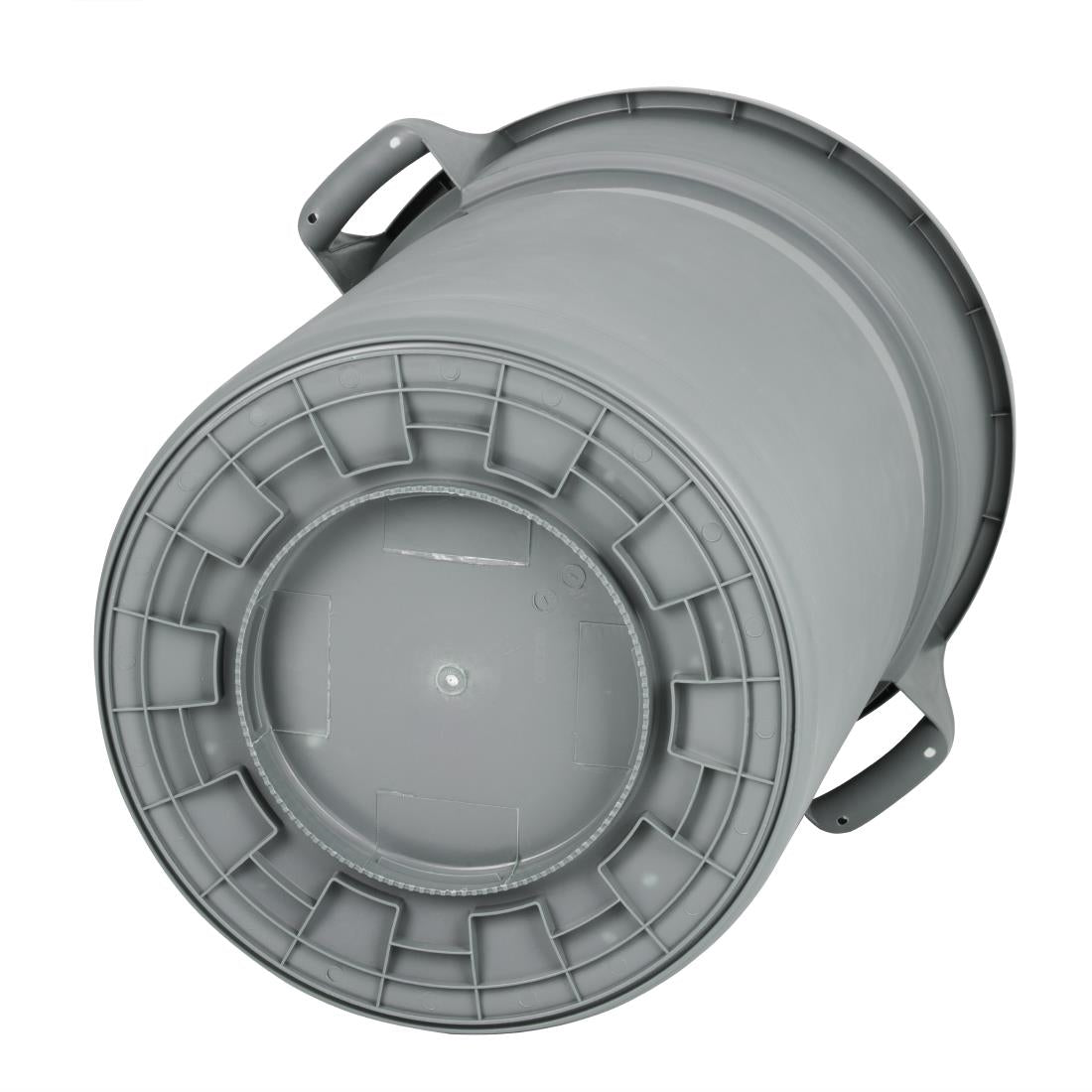 Jantex Heavy-Duty Round Bin Grey 160Ltr - DX498  Jantex   