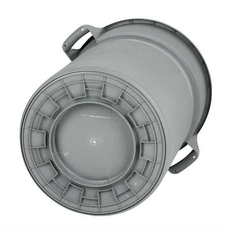 Jantex Heavy-Duty Round Bin Grey 160Ltr - DX498  Jantex   