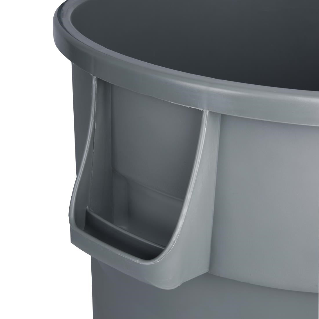 Jantex Heavy-Duty Round Bin Grey 160Ltr - DX498  Jantex   