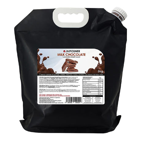 JM Posner Liquid Milk Chocolate Sauce Spout Bag (5kg) - DX518  JM Posner   