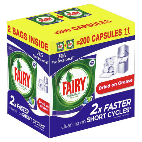 Fairy Professional Original All-In-One Dishwasher Tablets (Pack of 2 x 100) - DX546  P&G Professional   