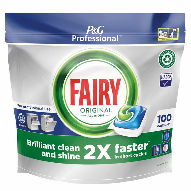 Fairy Professional Original All-In-One Dishwasher Tablets (Pack of 2 x 100) - DX546  P&G Professional   