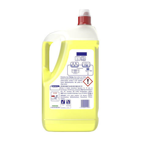 Fairy Professional Washing Up Liquid Lemon 5Ltr (Pack of 2) - DX553  P&G Professional   