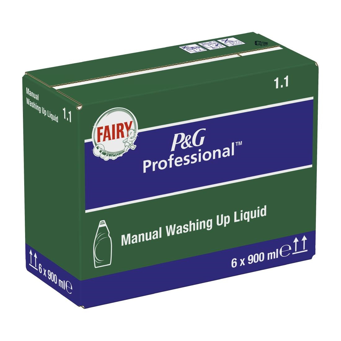Fairy Professional 1.1 Washing Up Liquid Original 900ml (Pack of 6) - DX558  P&G Professional   