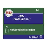 Fairy Professional 1.1 Washing Up Liquid Original 900ml (Pack of 6) - DX558  P&G Professional   