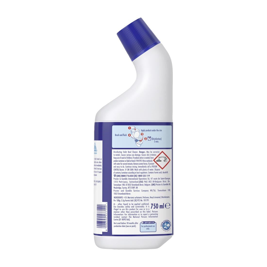 Flash Professional Heavy Duty Toilet Cleaner 750ml (Pack of 12) - DX562  P&G Professional   