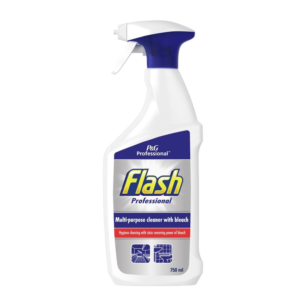 Flash Professional Multi-Purpose Cleaner With Bleach 750ml (Pack of 10) - DX564  P&G Professional   