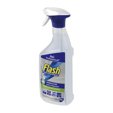 Flash Professional Disinfecting Power Degreaser Cleaning Spray 750ml (Pack of 6) - DX565  P&G Professional   