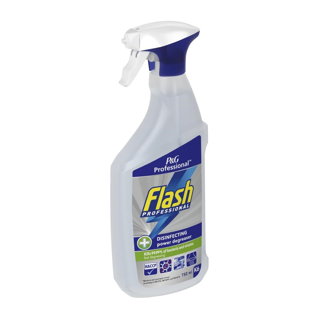 Flash Professional Disinfecting Power Degreaser Cleaning Spray 750ml (Pack of 6) - DX565  P&G Professional   