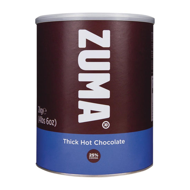 Zuma Thick Hot Chocolate (25% Cocoa) 2kg Tin - DX617  Zuma   