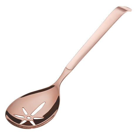 Amefa Buffet Slotted Serving Spoon Copper (Pack of 6) - DX647 Spoons Amefa