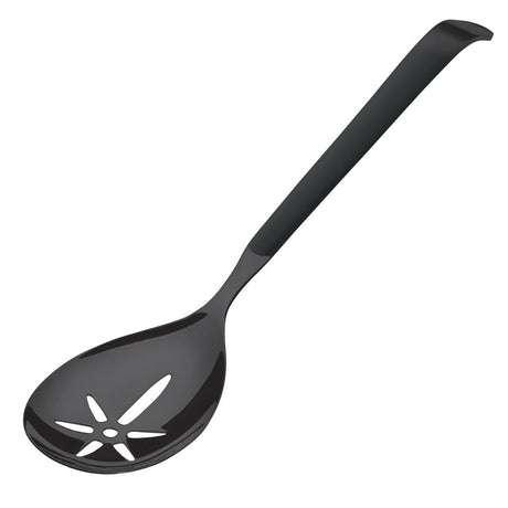 Amefa Buffet Slotted Serving Spoon Black (Pack of 6) - DX666 Spoons Amefa