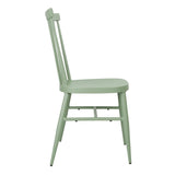 Bolero Windsor Aluminium Green Chairs (Pack of 4) - DX687 Metal Dining Chairs Bolero   