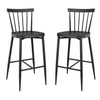 Bolero Windsor Aluminium Black High Stools (Pack of 2) - DX688 All Stools Bolero   