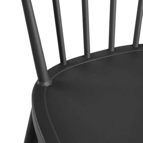 Bolero Windsor Aluminium Black High Stools (Pack of 2) - DX688 All Stools Bolero   