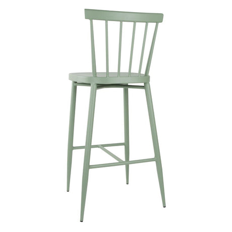Bolero Windsor Aluminium Green High Stools (Pack of 2) - DX689 All Stools Bolero   