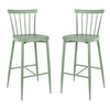 Bolero Windsor Aluminium Green High Stools (Pack of 2) - DX689 All Stools Bolero   