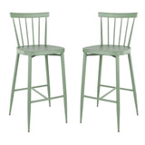 Bolero Windsor Aluminium Green High Stools (Pack of 2) - DX689 All Stools Bolero   