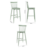 Bolero Windsor Aluminium Green High Stools (Pack of 2) - DX689 All Stools Bolero   