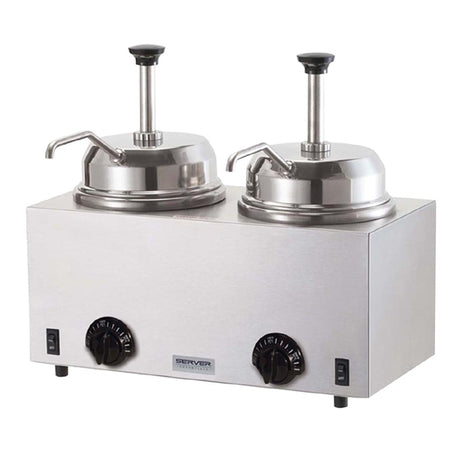 Server Products Twin Fudge Server with 2 Pumps 84990 - DX737  Server   