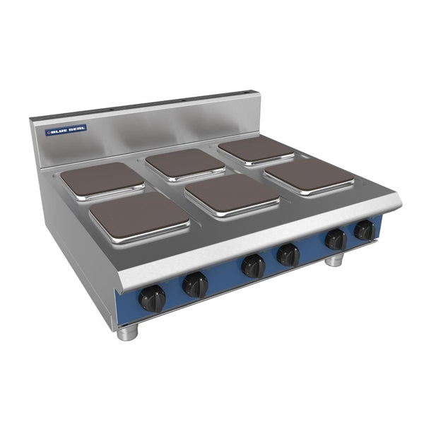 Blue Seal 6 Plate Countertop Hob 15.6kW E516S-B - DX743  Blue Seal   