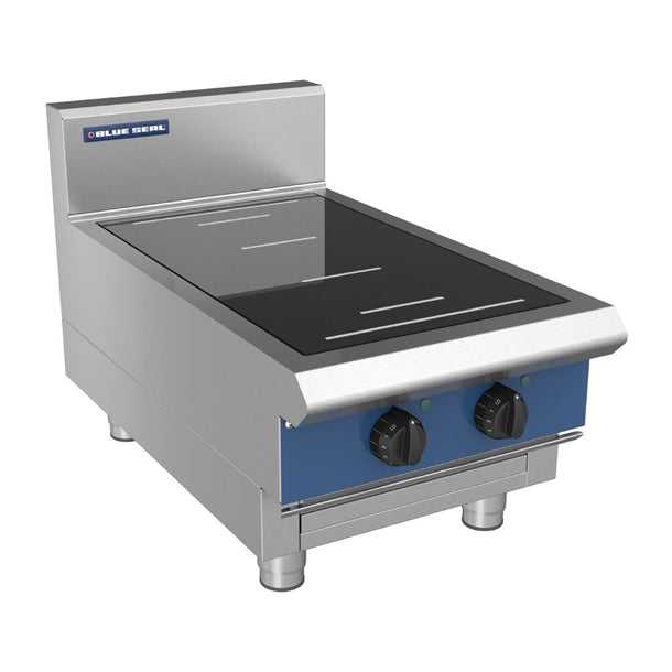 Blue Seal 2 Zone Countertop Full Area Induction Hob 10kW IN512F-B - DX753  Blue Seal   