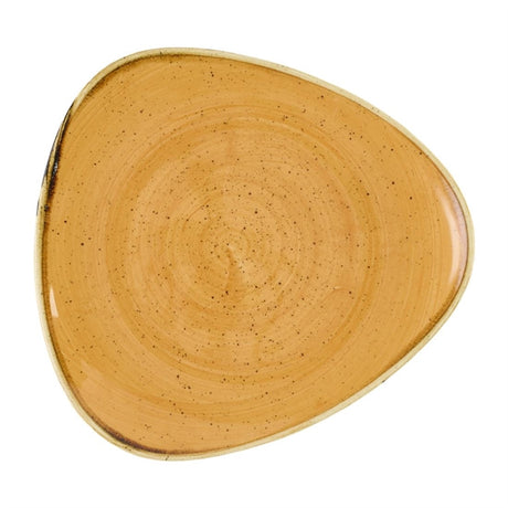 Churchill Stonecast Tangerine Triangle Plate 229mm (Pack of 12) - DX778 Plates Churchill Super Vitrified