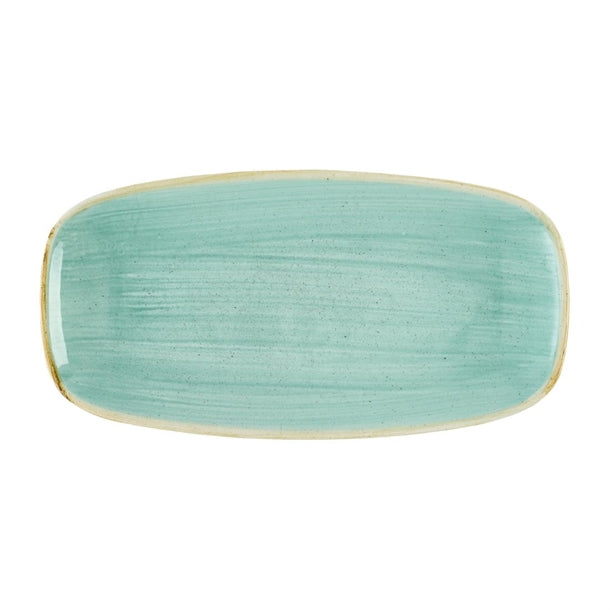 Churchill Stonecast Mint Chefs' Oblong Plate No. 3 (298 x 153mm) (Pack of 12) - DX793 Plates Churchill Super Vitrified