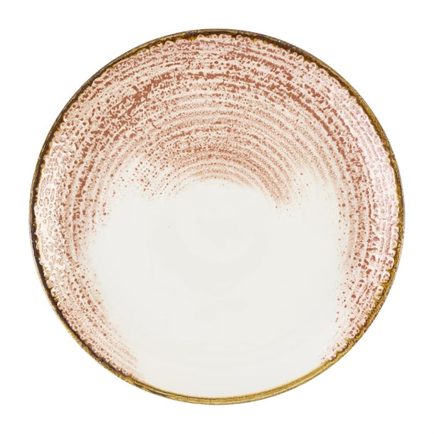 Churchill Studio Prints Homespun Accents Coral Coupe Plate 288mm (Pack of 12) - DX794 Plates Churchill Super Vitrified