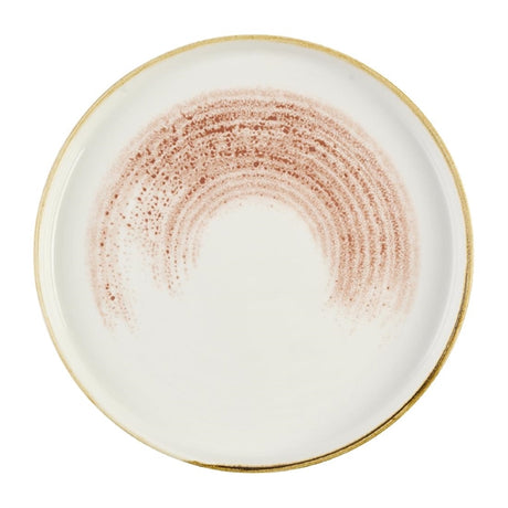 Churchill Studio Prints Homespun Accents Coral Walled Plate 210mm (Pack of 6) - DX801 Plates Churchill Super Vitrified
