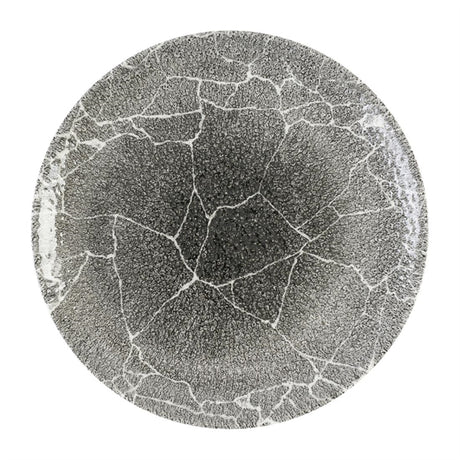 Churchill Studio Prints Kintsugi Quartz Black Coupe Plate 288mm (Pack of 12) - DX804 Plates Churchill Super Vitrified