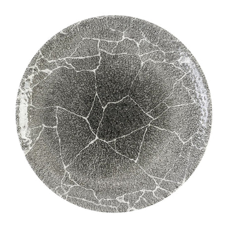 Churchill Studio Prints Kintsugi Quartz Black Coupe Plate 260mm (Pack of 12) - DX805 Plates Churchill Super Vitrified