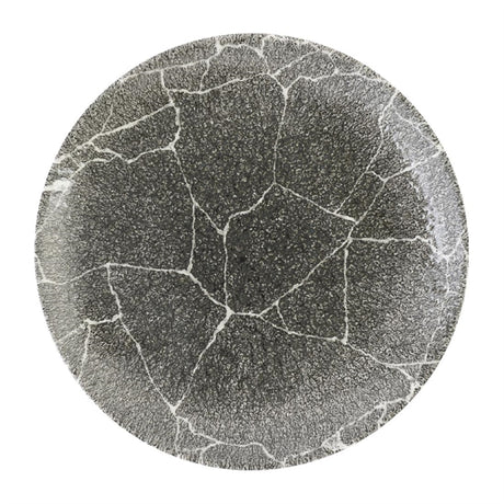 Churchill Studio Prints Kintsugi Quartz Black Coupe Plate 217mm (Pack of 12) - DX806 Plates Churchill Super Vitrified